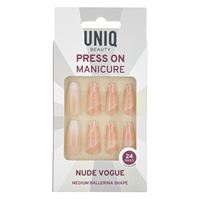 UNIQ Press On Negler med Lim - Nude Vogue