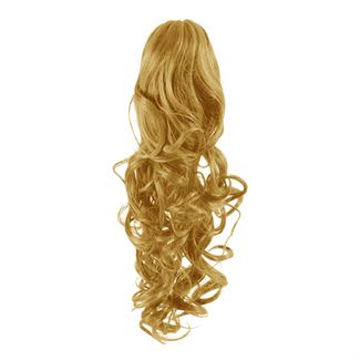 Pony Tail Fiber Extensions Curly Gyllenblond 27#