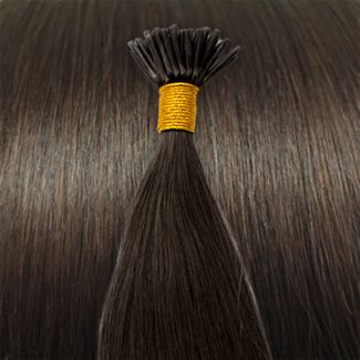 50 cm Microring hair extensions Mørkebrun 2#