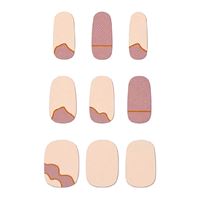 Semi Cured Gel Nail Stickers / Selvklebende neglelakk - Nude Desert (JK-181)