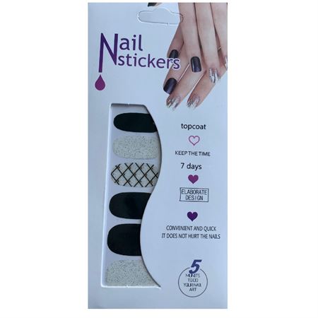 Nail Stickers - Nail Wrap 12 stk. no. 15