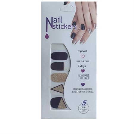 Nail Stickers - Nail Wrap 12 stk. no. 03 