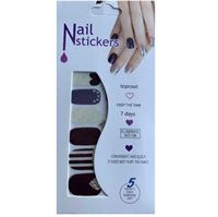 Nail Stickers - Nail Wrap 12 stk. no. 09