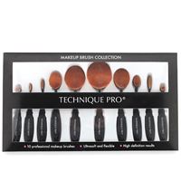 Technique PRO®  Ovale makeup børster - 10 set
