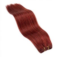 Hårveft 50 cm, rød