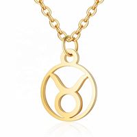 Zodiac Necklace: Taurus - Zodiac, Gold