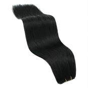 Trense Weft hair extensions 50 cm, svart 1#