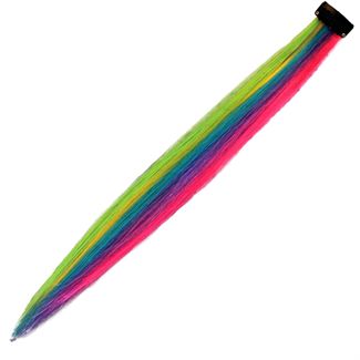 Crazy Color Clip-On - Rainbow, 50 cm 