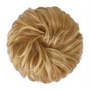 Messy Bun Hårstrikk med krøllete kunstig hår - 27H613 Strawberry Blonde & Bleach Blonde