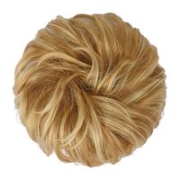 Messy Bun Hårstrikk med krøllete kunstig hår - 27H613 Strawberry Blonde & Bleach Blonde