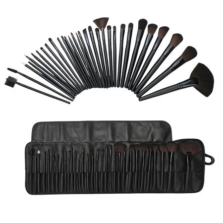 Technique Pro 32 Set Makeup set - Sminkekost Kolleksjon i 32 deler Svart