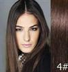 Hair extensiosn weft brown