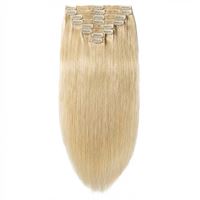 Clip on hair #613 Blonde 50 cm