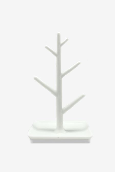 Mono Jewellery wood, minimalistisk i hvitt