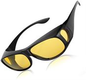 HD polariserte Night Vision solbriller med gult glass