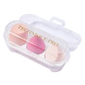 Technique PRO Essential Sminkesvamper, Peach Edition, 3-pakning