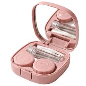 UNIQ 5-i-1 Kontaktlinseetui med Speil - Rosa