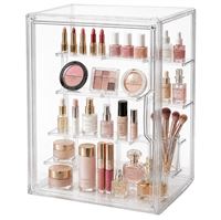 UNIQ Beauty Vault Organizer med Dør til Makeup & Parfyme - Transparent