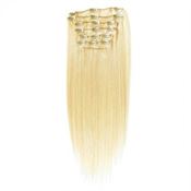 Clip On Hair Extensions 40 cm #613 Blond