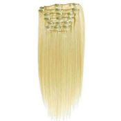 Clip On Hair Extensions 40 cm #613 Blond