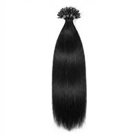 Hot Fusion Hair extensions 50 cm, svart #1