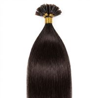 Hot Fusion Hair extensions 50 cm, 1B# Svartbrun