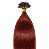 Hot Fusion Hair extensions 60 cm, 33# rød