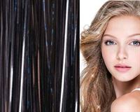 Bling Glitter Extensions 100 stk glitter hair extensions 80 cm - Svart