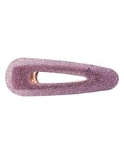 SOHO Mila Hårspenne, glitterlilla, 6,5 cm