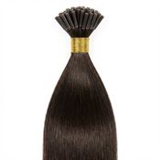 Cold Fusion hair extensions 50 cm, mørkbrun #2