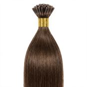 Cold Fusion hair extensions 50 cm, brun 4#