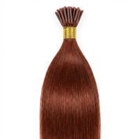 Cold Fusion hair extensions, 50 cm, rød 33#