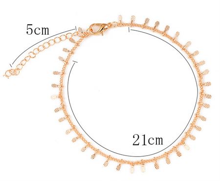 Ankelkjede med små anheng