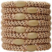 SOHO Hårstrikker, beige, 3-pakning