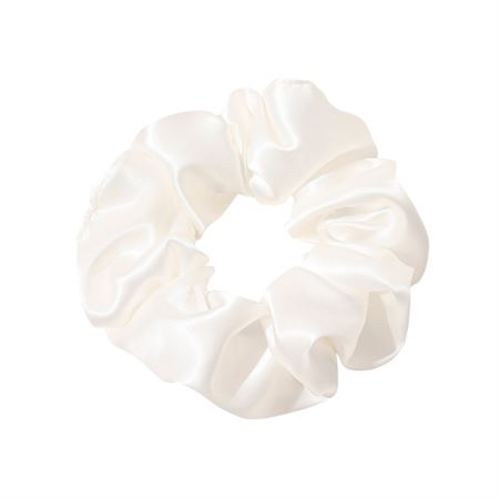 SOHO Satin Scrunchie - Hvit