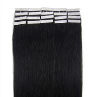 Tape Extensions Remy-hår, 60 cm, Black #1, 20 baner