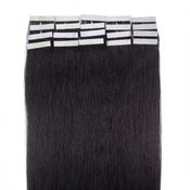 Tape Extensions Remy-hår 60 cm, svart #1B