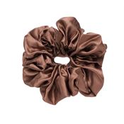 SOHO Riva XL Scrunchie - Mørk brun