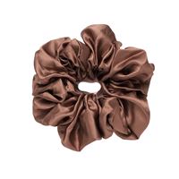 SOHO Riva XL Scrunchie - Mørk brun