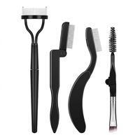 Sammenleggbart øyenvippe- og øyenbrynsett, 4-pakning