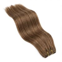 Hår-weft 50 cm, lysbrun 6#