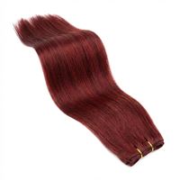 Hår-trense 50 cm, rød #33