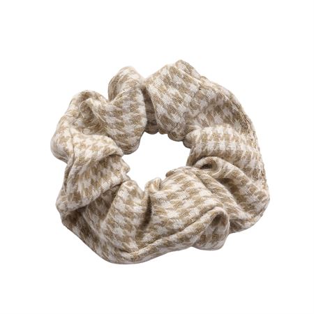 SOHO Pepita Scrunchie - Beige