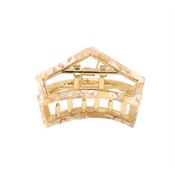 SOHO Rex Hårklype, Beige og hvit marmor, 5,5 cm