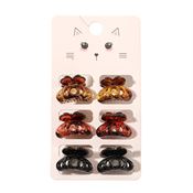 SOHO Fika Mini Hårklype, grønn marmor, 2,5 cm