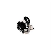 SOHO Mini Hårklype, Black Marble, 2,7 cm