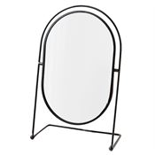 UNIQ Oval Lux Bordsspeil, svart
