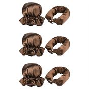 SOHO Heatless Flexi Rod Buns, brun