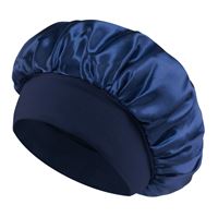 SOHO Safiya Satin Bonnet - Navy