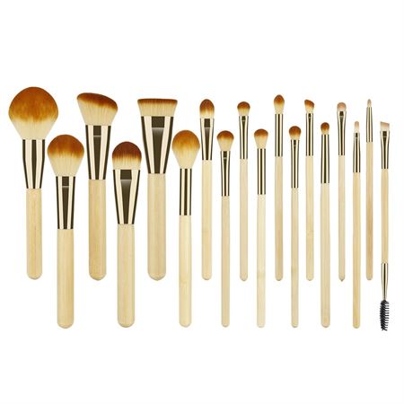 Technique PRO Golden Bamboo Sminkekostsett - 18 sminkekoster